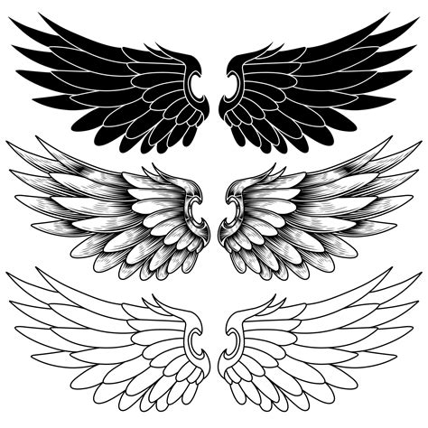 angel wing tattoo|free angel wing tattoo designs.